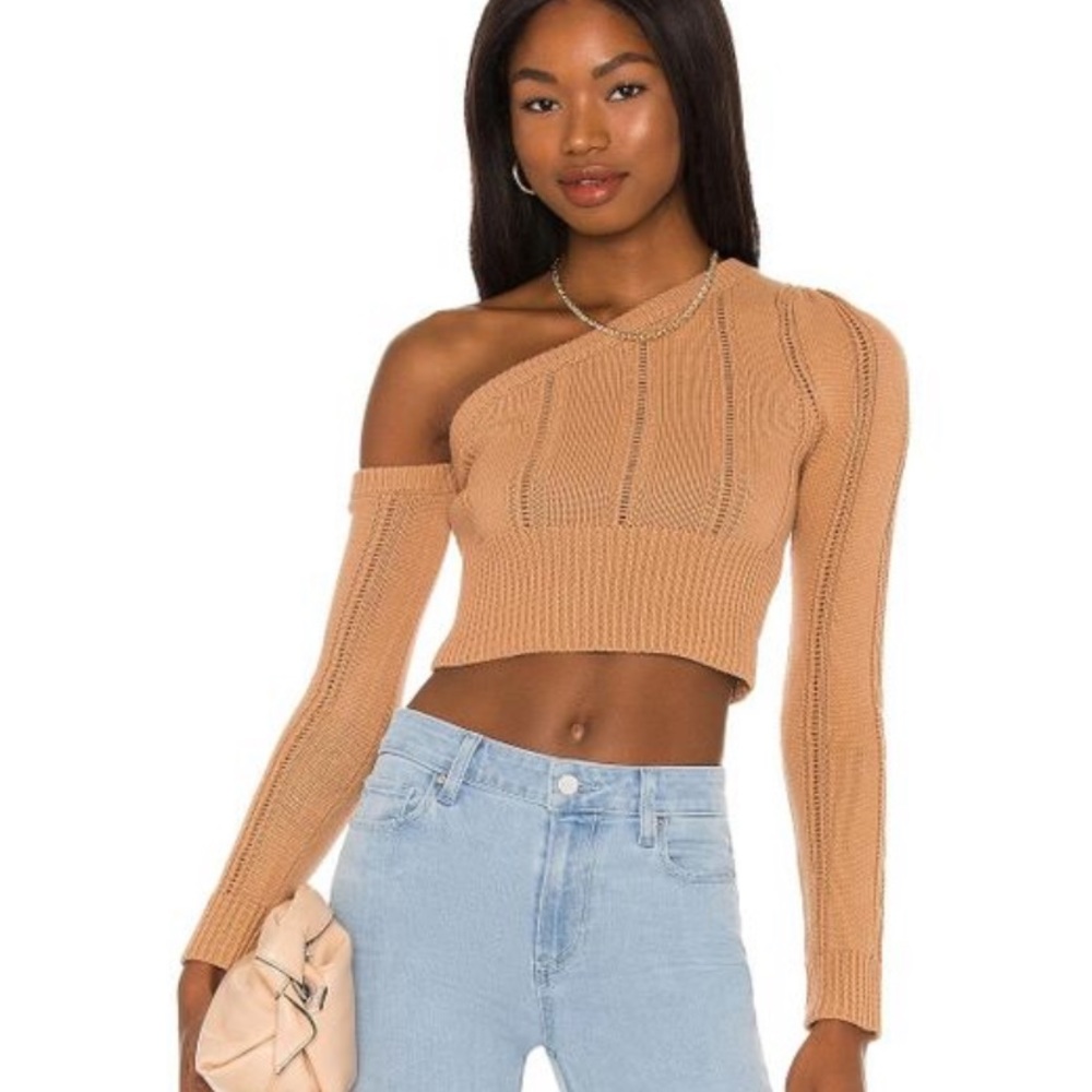 Revolve MAJORELLE Women's Tan Landau Sweater S